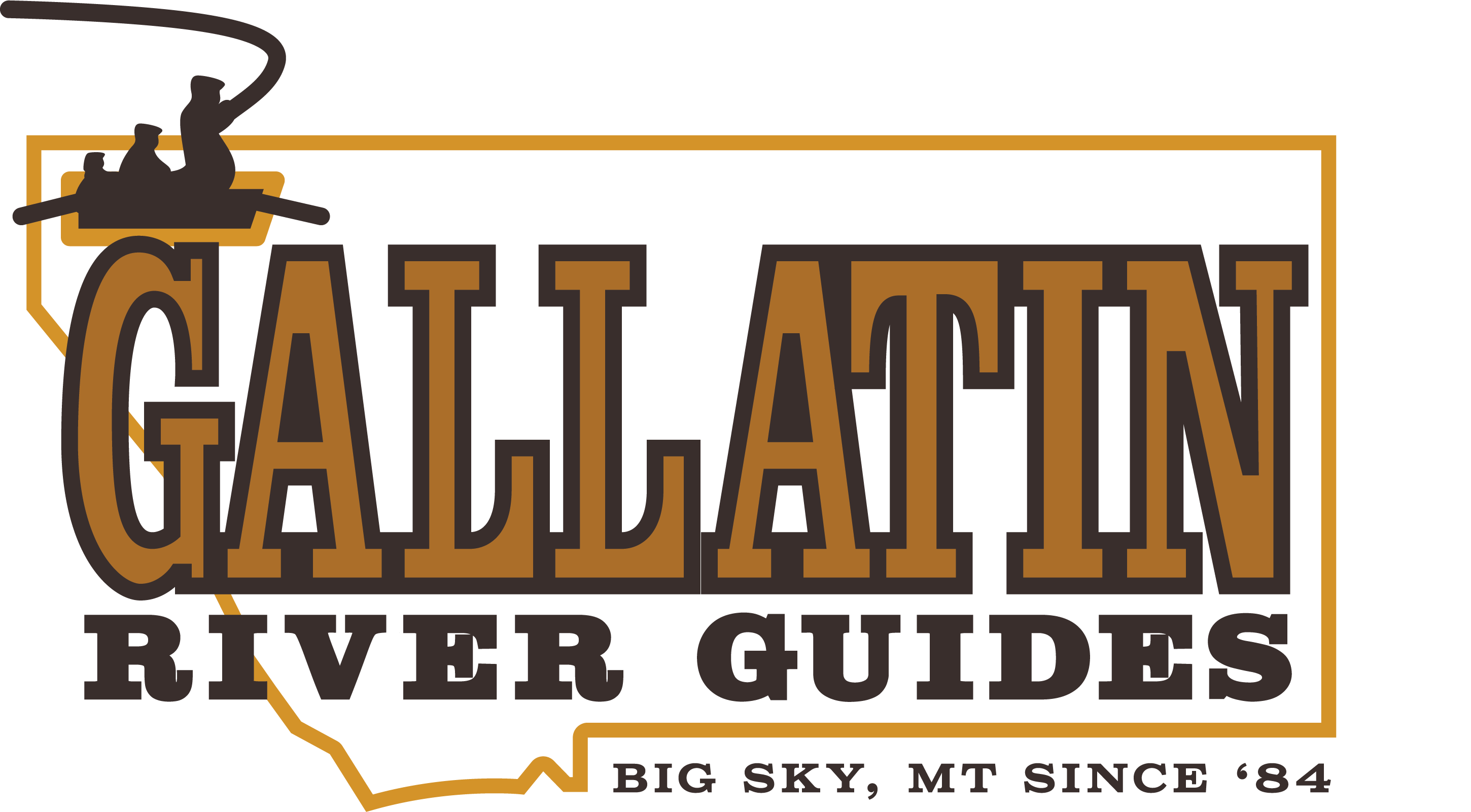 Gallatin River Guides Logo Clear